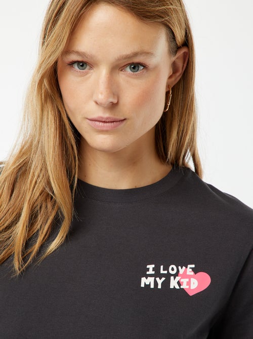 T-shirt met korte mouw | 'Moederdag' - Kiabi