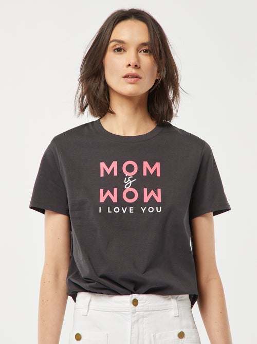T-shirt met korte mouw | 'Moederdag' - Kiabi