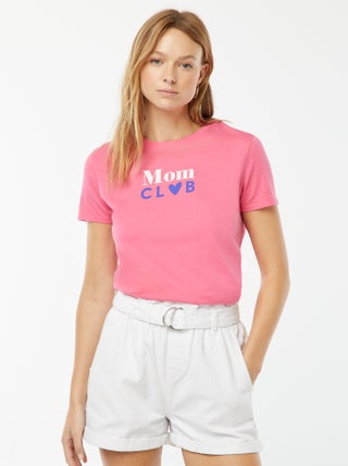 T-shirt met korte mouw | 'Moederdag'