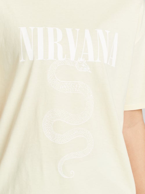 T-shirt met korte mouw 'Nirvana' - Kiabi