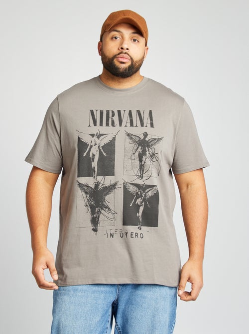 T-shirt met korte mouw 'Nirvana' - Kiabi