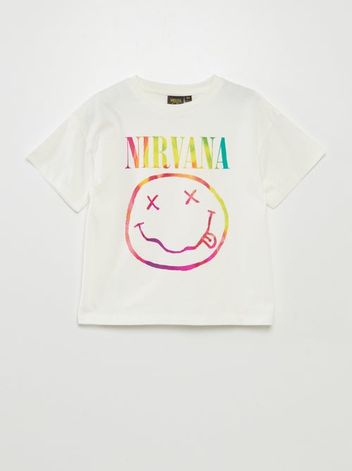 T-shirt met korte mouw 'Nirvana' - Kiabi