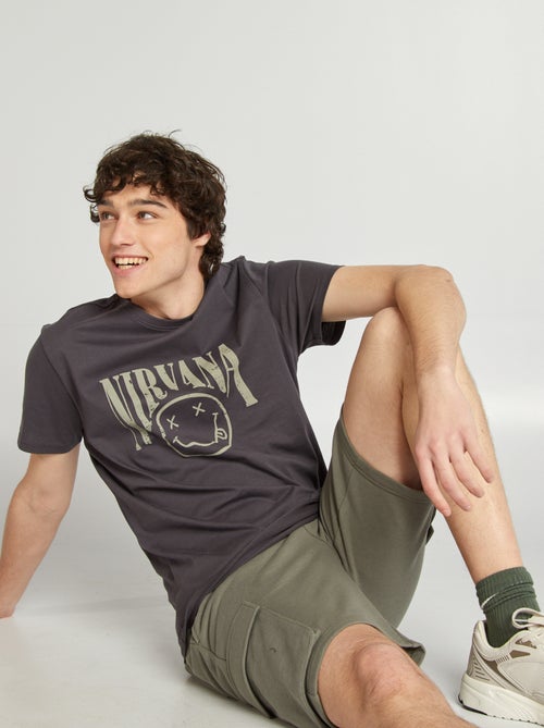 T-shirt met korte mouw 'Nirvana' - Kiabi