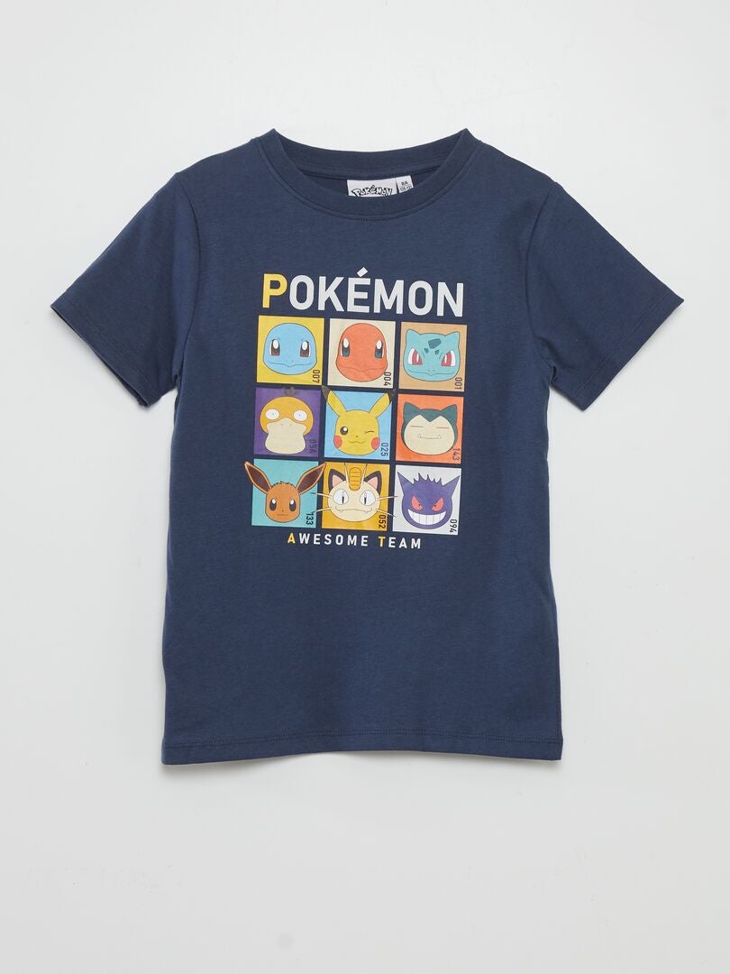 T-shirt met korte mouw 'Pokémon' BLAUW - Kiabi