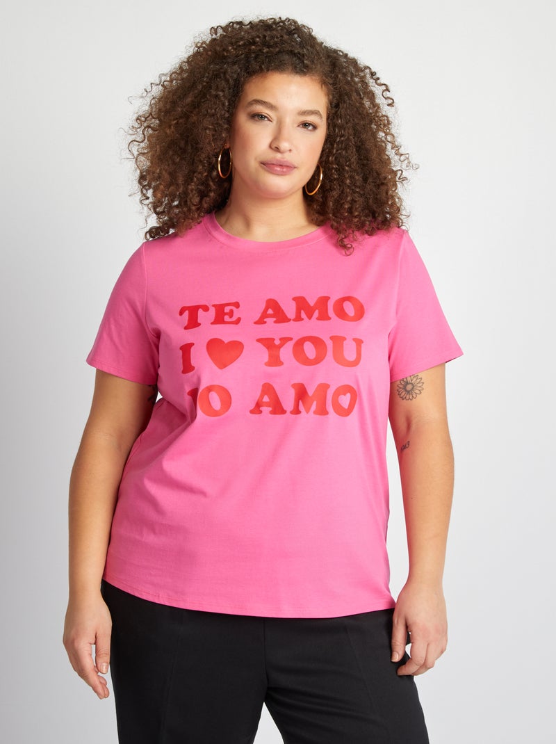 T-shirt met korte mouw ROSE - Kiabi