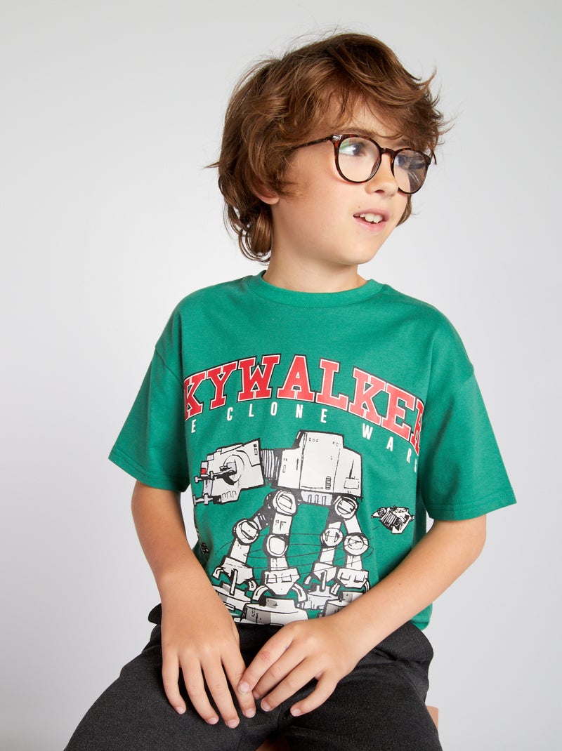 T-shirt met korte mouw 'Star Wars' GROEN - Kiabi