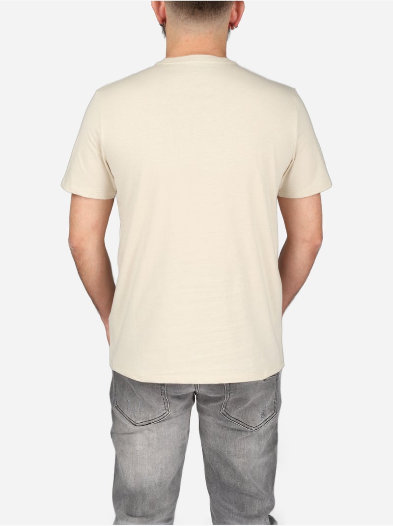 T-shirt met korte mouwen - Calvin Klein Beige - Kiabi