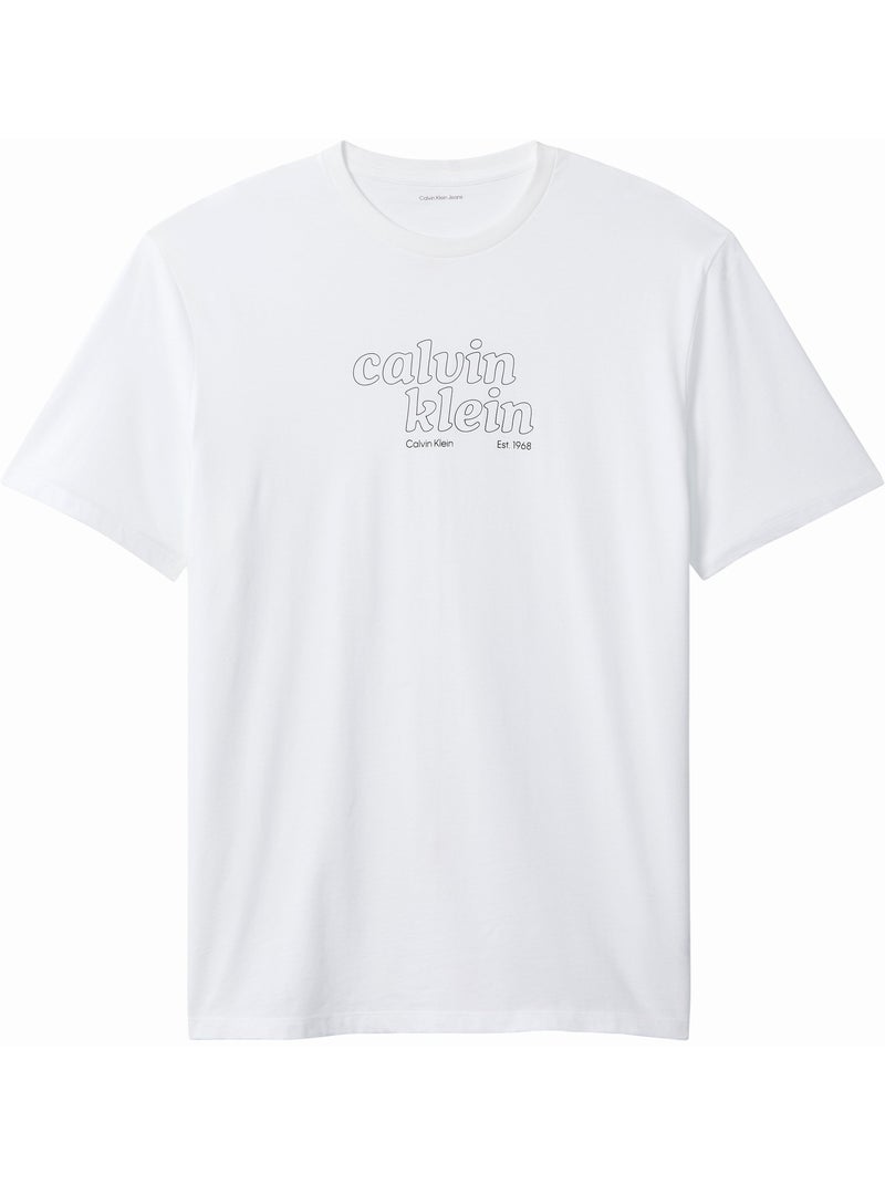 T-shirt met korte mouwen - Calvin Klein Wit - Kiabi