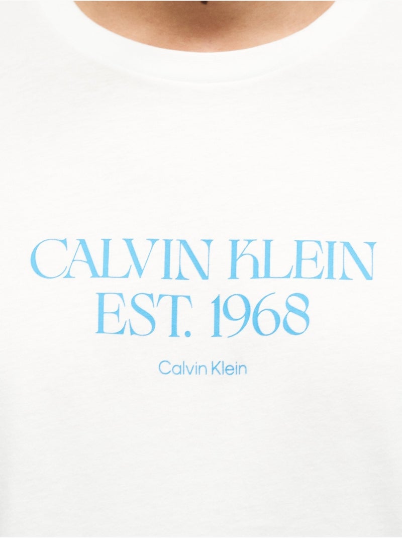 T-shirt met korte mouwen - Calvin Klein Wit - Kiabi