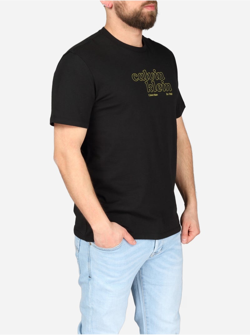 T-shirt met korte mouwen - Calvin Klein Zwart - Kiabi