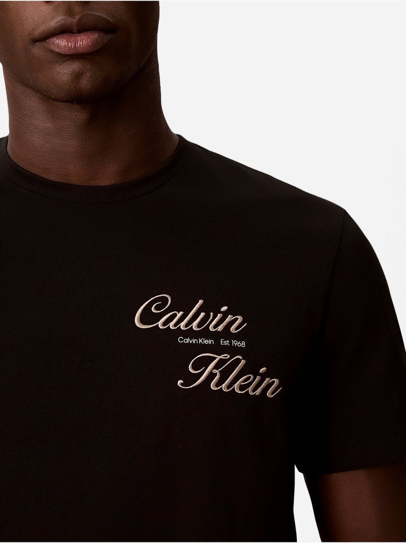 T-shirt met korte mouwen - Calvin Klein Zwart - Kiabi