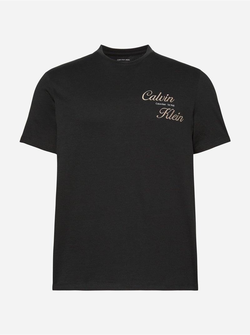 T-shirt met korte mouwen - Calvin Klein Zwart - Kiabi