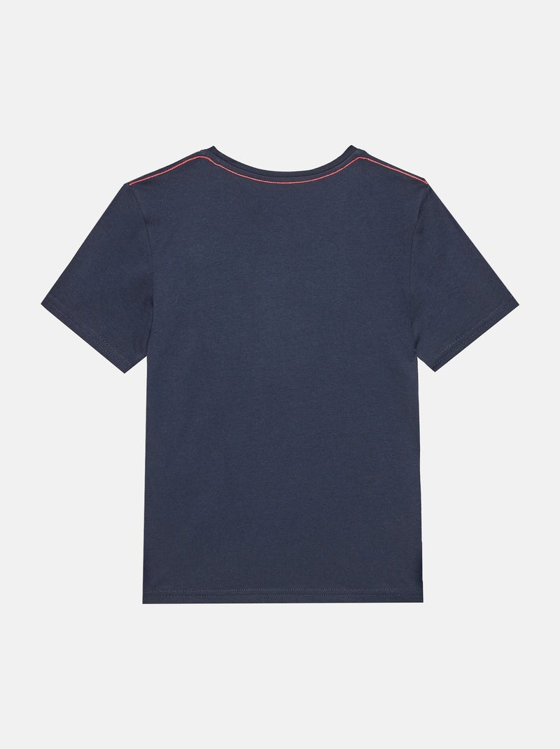 T-shirt met korte mouwen - Guess kids Marineblauw - Kiabi