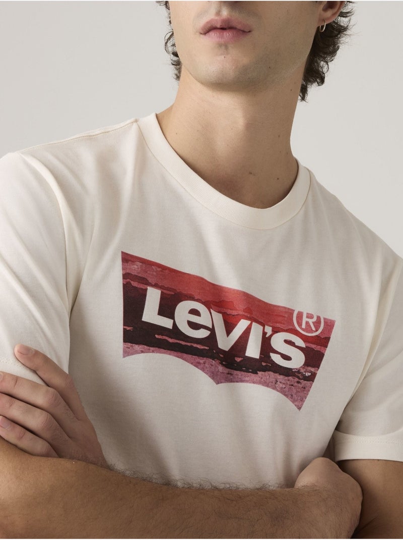 T-shirt met korte mouwen - Levi's Gebroken wit - Kiabi