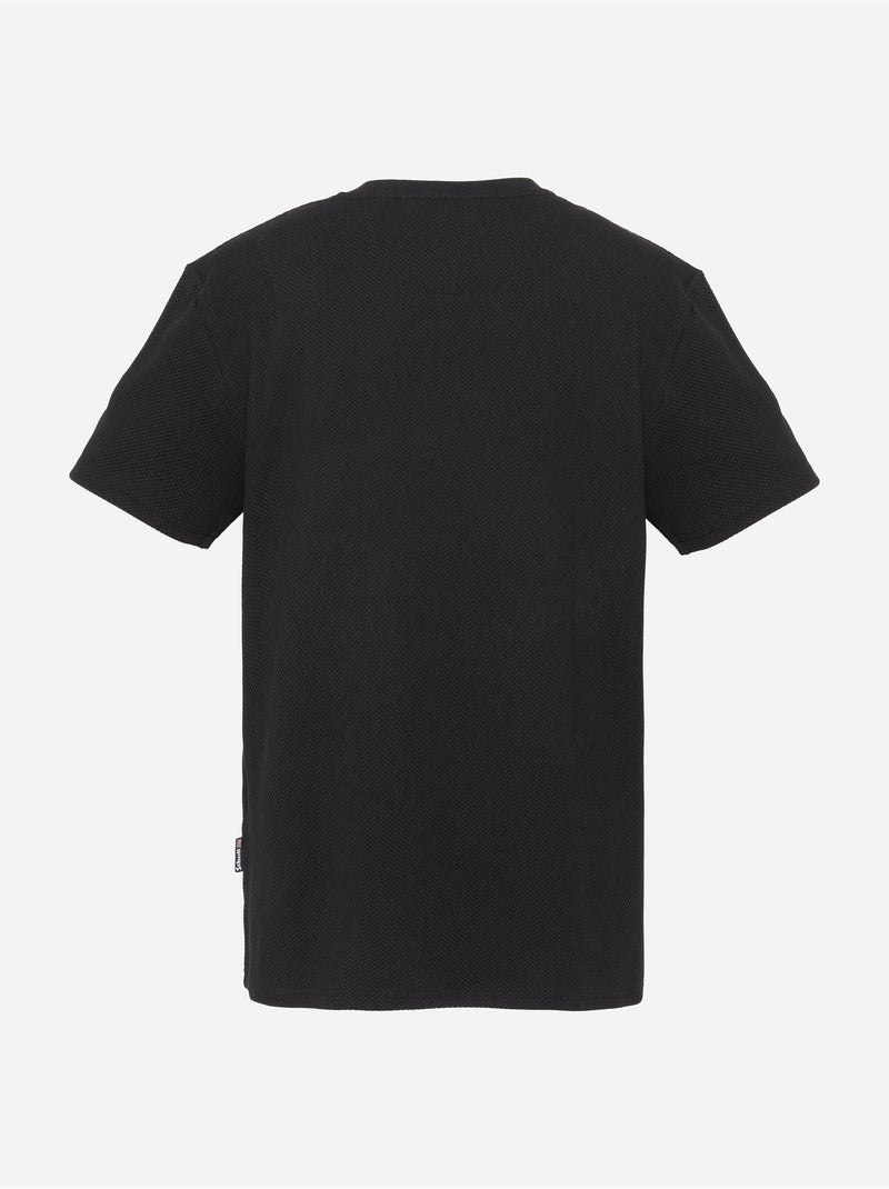 T-shirt met korte mouwen - Schott Zwart - Kiabi