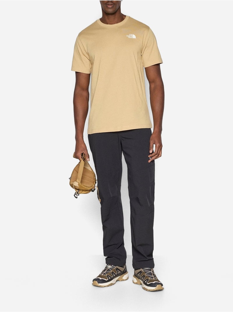 T-shirt met korte mouwen - The North Face Wit Beige - Kiabi