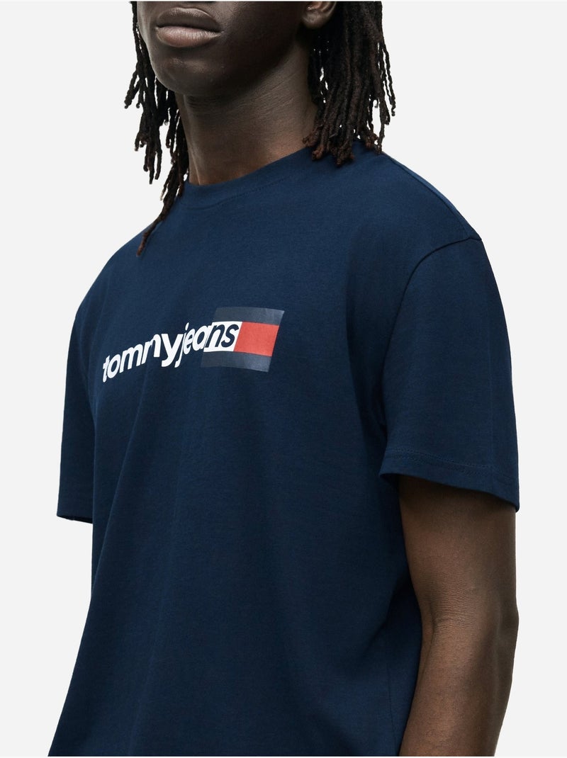 T-shirt met korte mouwen - Tommy jeans Blauw - Kiabi