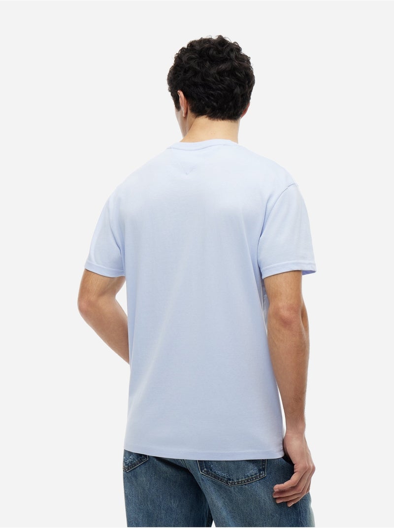 T-shirt met korte mouwen - Tommy jeans Hemelsblauw - Kiabi