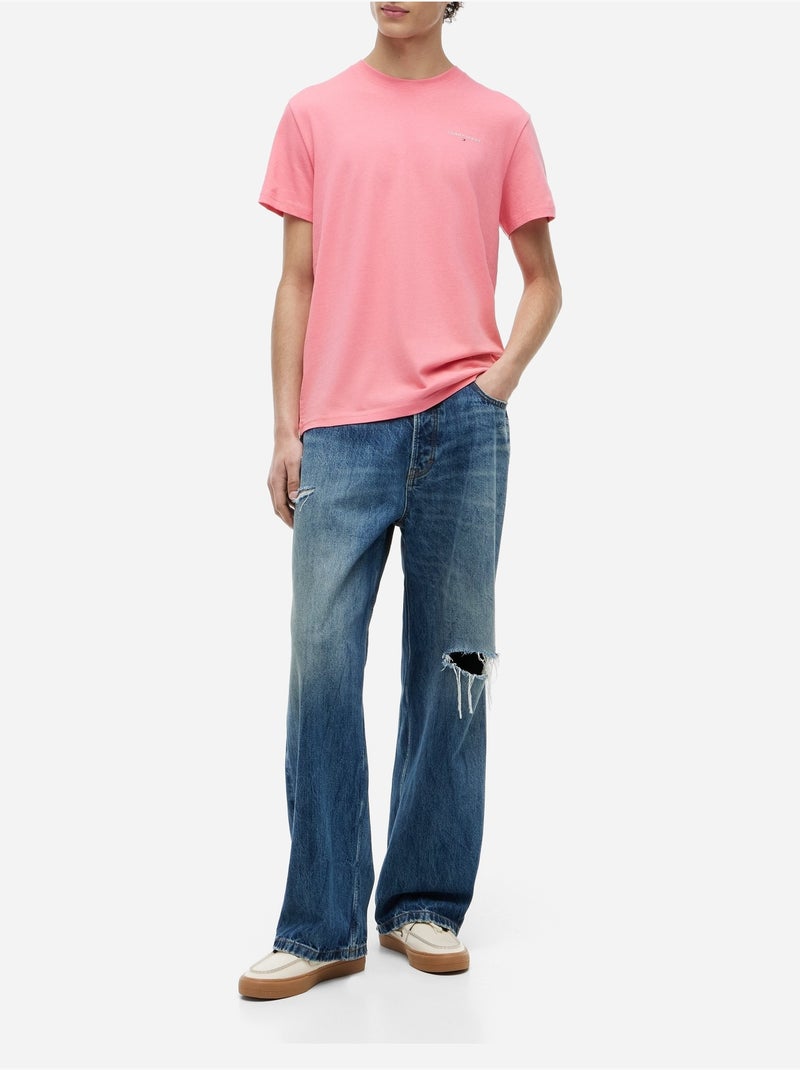 T-shirt met korte mouwen - Tommy jeans Roze - Kiabi