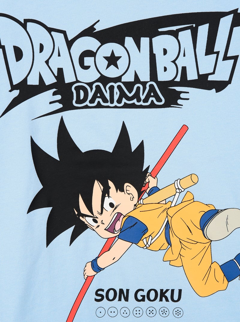 T-shirt met korte mouwen bedrukt met 'Dragon Ball Z' Blauw - Kiabi