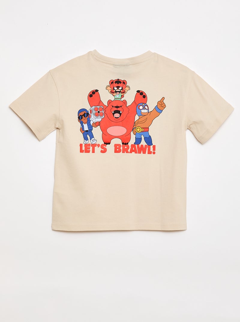 T-shirt met korte mouwen 'Brawl Stars' Biege - Kiabi