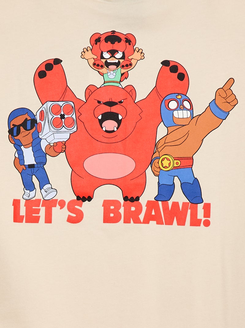 T-shirt met korte mouwen 'Brawl Stars' Biege - Kiabi