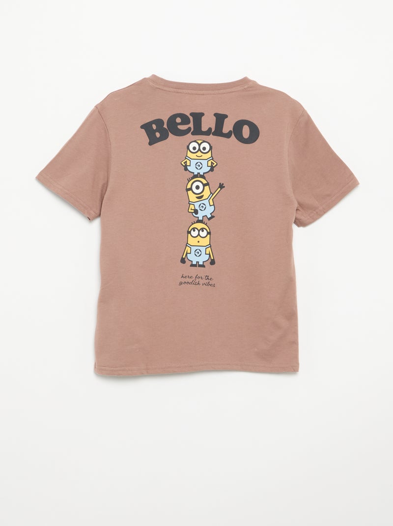 T-shirt met korte mouwen 'De Minions' Bruin - Kiabi