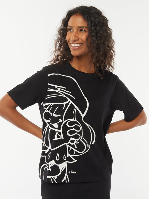 T-shirt met korte mouwen 'De Smurfen' - Kiabi