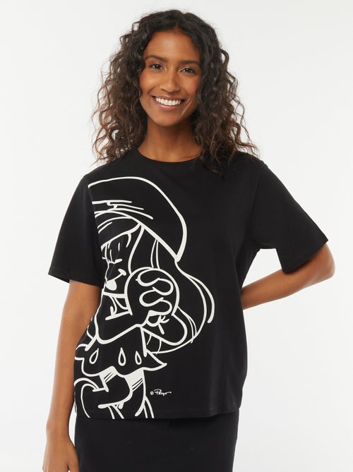 T-shirt met korte mouwen 'De Smurfen' - Kiabi