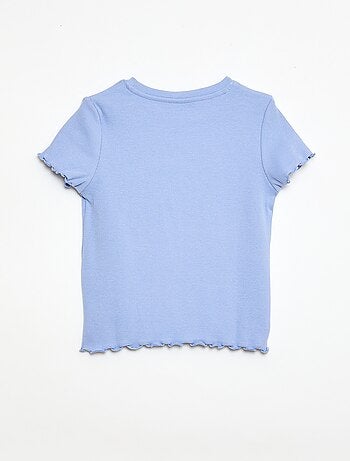 T-shirt met korte mouwen en ajouré-details