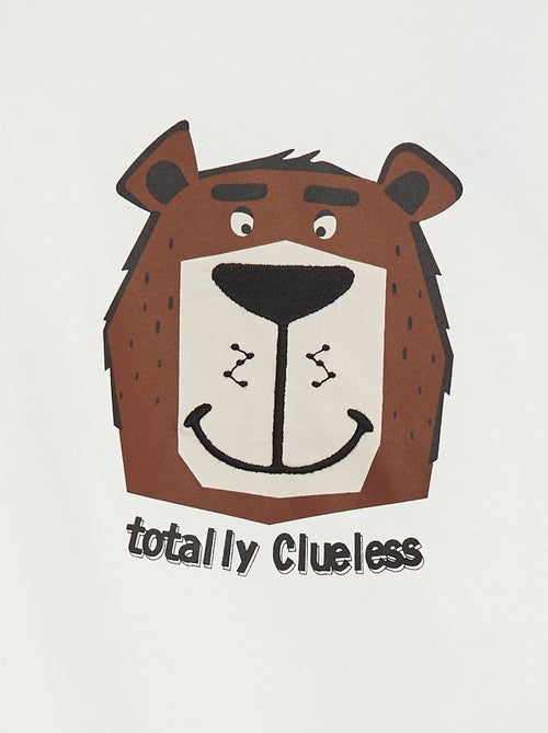 T-shirt met korte mouwen en applicatie - Kiabi