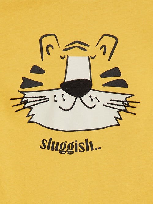 T-shirt met korte mouwen en applicatie - Kiabi