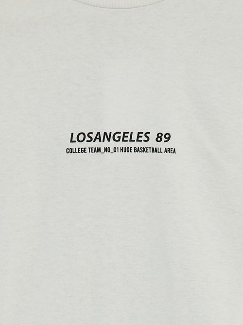 T-shirt met korte mouwen en applicatie - Kiabi