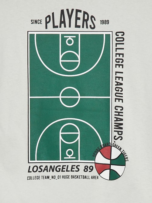 T-shirt met korte mouwen en applicatie - Kiabi