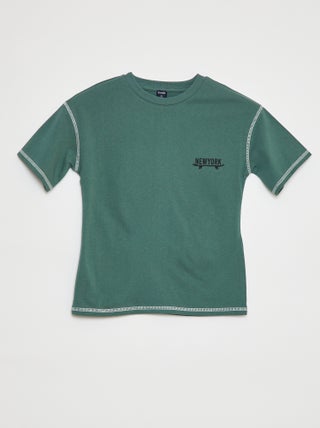 T-shirt met korte mouwen en applicatie