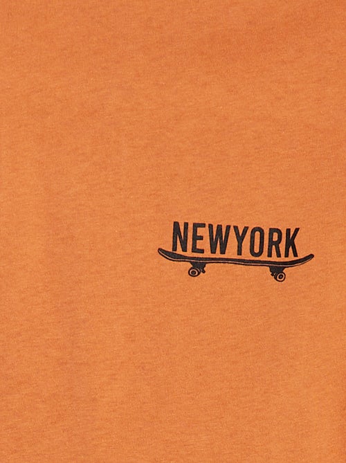 T-shirt met korte mouwen en applicatie - Kiabi