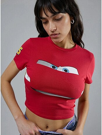 T-shirt met korte mouwen en auto-opdruk hiccup