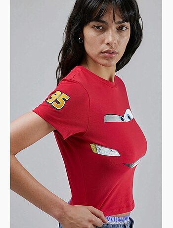 T-shirt met korte mouwen en auto-opdruk hiccup
