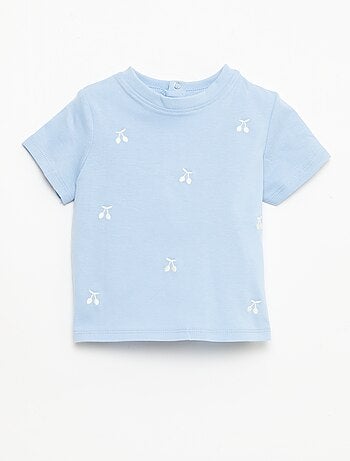 T-shirt met korte mouwen en borduursels