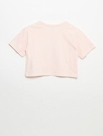 T-shirt met korte mouwen en borduursels
