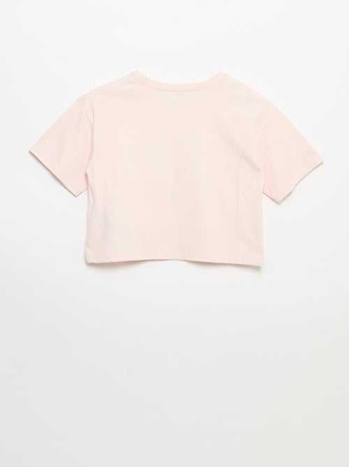 T-shirt met korte mouwen en borduursels - Kiabi