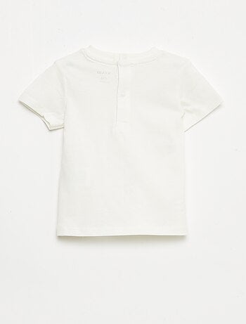 T-shirt met korte mouwen en borduursels