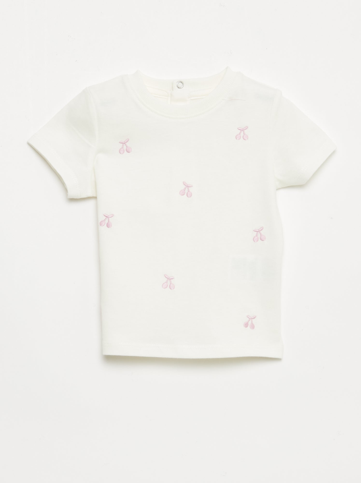 T-shirt met korte mouwen en borduursels