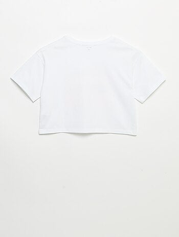 T-shirt met korte mouwen en borduursels