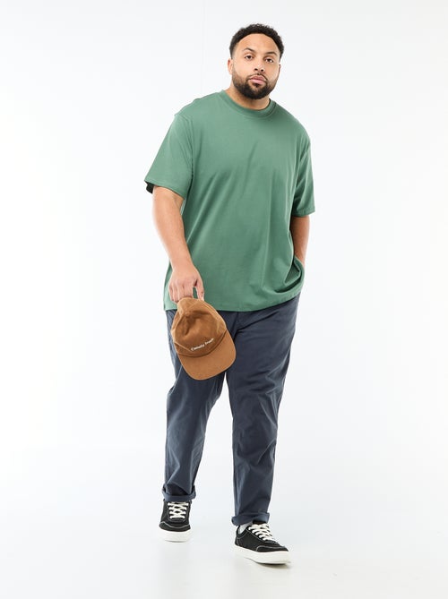 T-shirt met korte mouwen en borstzak - Kiabi