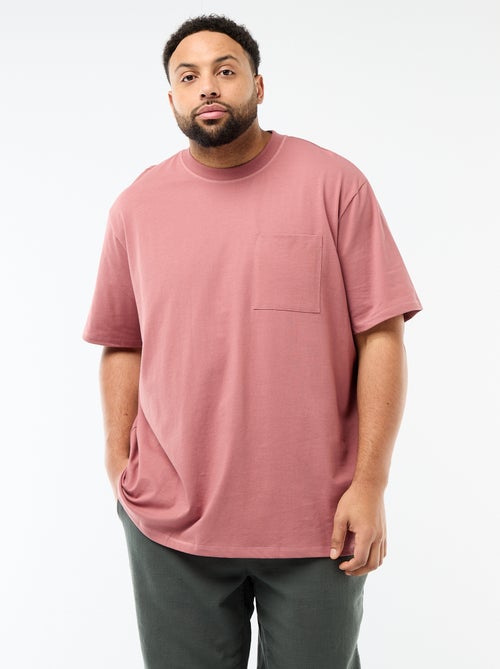 T-shirt met korte mouwen en borstzak - Kiabi T-shirt met korte mouwen en borstzak - Kiabi