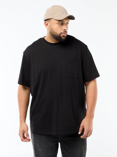 T-shirt met korte mouwen en borstzak - Kiabi T-shirt met korte mouwen en borstzak - Kiabi