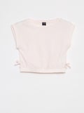 T-shirt met korte mouwen en elastische taille ROSE - Kiabi