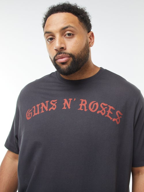 T-shirt met korte mouwen en 'Guns N' Roses'-print - Kiabi