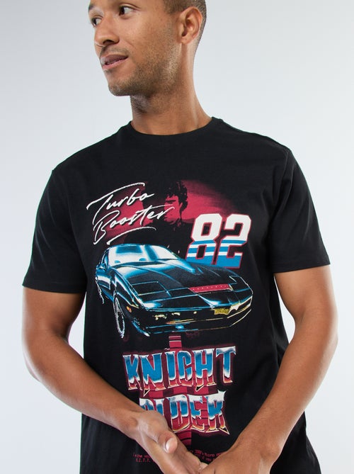 T-shirt met korte mouwen en 'K2000'-print - Kiabi